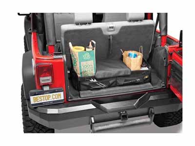 Bestop 54137-35 RoughRider Cargo Trunk Organizer For 1987-1995 Wrangler YJ 30x12x6 Black Diamond / Bestop 54137-35 Trunk Organizer