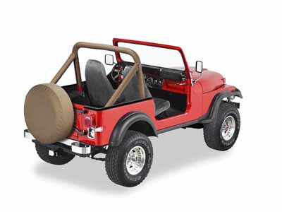 Bestop 80007-04 Jeep Sport Bar Covers For Jeep 1980-1983 CJ5 Tan / Bestop 80007-04 Roll Bar Cover