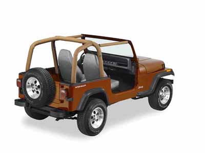 Bestop 80009-37 Jeep Sport Bar Covers For Jeep 1992-1995 Wrangler YJ Spice / Bestop 80009-37 Roll Bar Cover