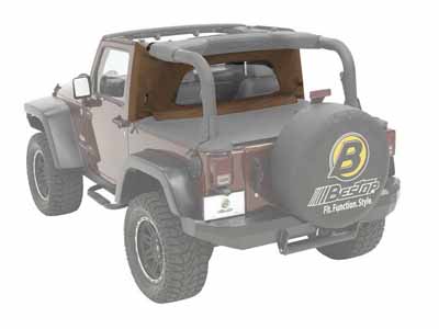 Bestop 80033-37 Wrap-Around Windjammers For Jeep 1997-2002 Wrangler TJ Spice / Bestop 80033-37 Cab Curtain