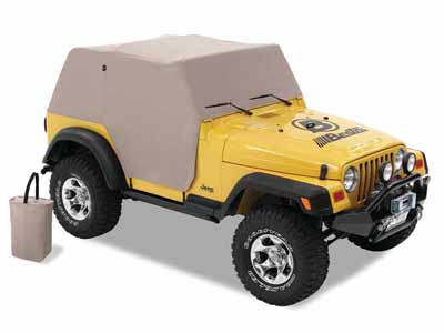 Bestop 81036-09 All Weather Jeep Trail Cover For Jeep 1992-1995 Wrangler YJ Charcoal/Gray / Bestop 81036-09 Canopy Cover