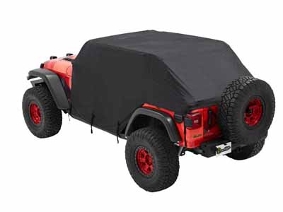 Bestop 81043-01 All Weather Trail Cover Jeep '07-18 Wrangler JK '18-26 JL 4-Door Black, Trektop / Bestop 81043-01 Canopy Cover