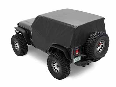 Bestop 81044-01 All Weather Trail Cover Jeep '07-18 Wrangler JK '18-26 JL 2-Door Black / Bestop 81044-01 Canopy Cover