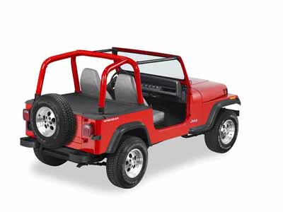 Bestop 90010-15 Cargo Deck Covers For 1992-1995 Wrangler YJ OE Hardtop Removed No Channels Black / Bestop 90010-15 Cargo Cover