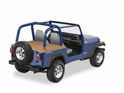 Bestop 90010-37 Cargo Deck Covers For 1992-1995 Wrangler YJ OE Soft top Removed No Channels Spice / Bestop 90010-37 Cargo Cover