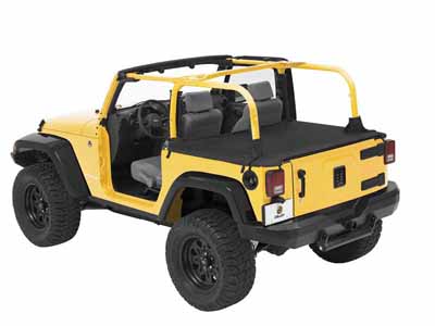Bestop 90033-35 Cargo Deck Covers For 2007-2018 Wrangler JK 2-Dr OE Soft top Removed No Channels / Bestop 90033-35 Cargo Cover