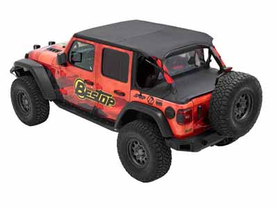 Bestop 90036-35 Cargo Deck Covers For 2018-2023 Wrangler JL 4-Dr OE Soft top Removed No Channels / Bestop 90036-35 Cargo Cover