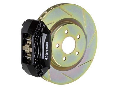 Brembo 1A5.6003A1 GT Black 4-Piston Front Big Brake Kit 330mm TY1 Slotted for 1987-1991 BMW M3 (E30) / Brembo 1A5.6003A1 4-Piston Front Big Brake Kit