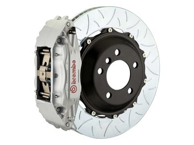 Brembo 1B3.8001A3 GT 355mm Silver 4-Piston Front Big Brake Kit TY3 Slotted for 1994-2004 Mustang / Brembo 1B3.8001A3 Front Brake Kit