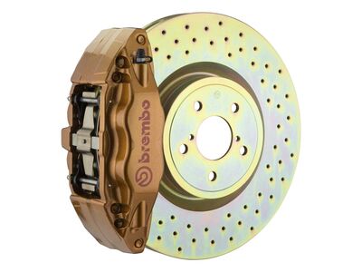 Brembo 1E4.6003A4 GT Gold 4-Piston Front Big Brake Kit 326mm Drilled for 2015-2021 Subaru WRX VA / Brembo 1E4.6003A4 4-Piston Front Big Brake Kit