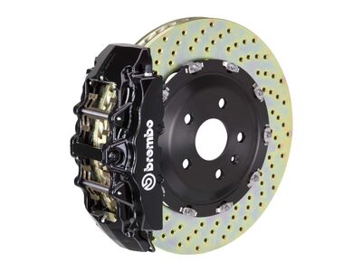 Brembo 1G1.9023A1 GT Black 8-Piston Front Big Brake Kit 380mm Drilled for 2003-2006 CL55/S55 AMG / Brembo 1G1.9023A1 8-Piston Front Big Brake Kit