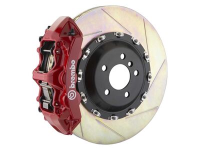 Brembo 1L2.9501A2 GT Red 6-Piston Front Big Brake Kit 411mm TY1 Slotted for 2003-2018 Bentley / Brembo 1L2.9501A2 6-Piston Front Big Brake Kit