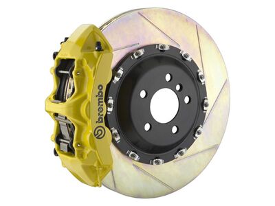 Brembo 1L2.9501A5 GT Yellow 6-Piston Front Big Brake Kit 411mm TY1 Slotted for 2003-2018 Bentley / Brembo 1L2.9501A5 6-Piston Front Big Brake Kit