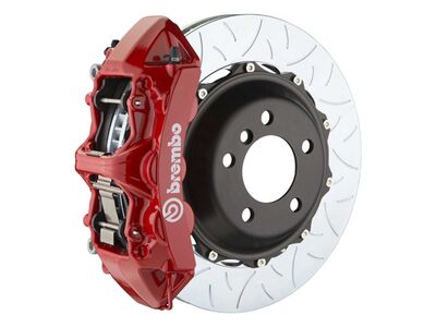 Brembo 1L3.9004A2 GT 380mm Red 6-Piston Front Big Brake Kit TY3 Slotted for 2002-09 Porsche 996/997 / Brembo 1L3.9004A2 Front Brake Kit