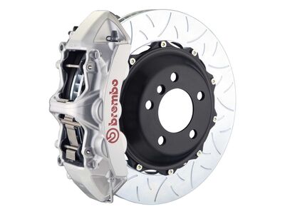 Brembo 1M3.8057A3 GT 355mm Silver 6-Piston Front Big Brake Kit TY3 Slotted for 2011-2023 CDP LX / Brembo 1M3.8057A3 Rear Brake Kit
