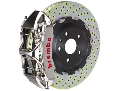 Brembo 1N1.9534AR GT-R 6-Piston Billet Monobloc Front Brake Kit 405mm Drilled 2015-24 Porsche Macan / Brembo 1N1.9534AR Billet Monobloc Front Brake Kit
