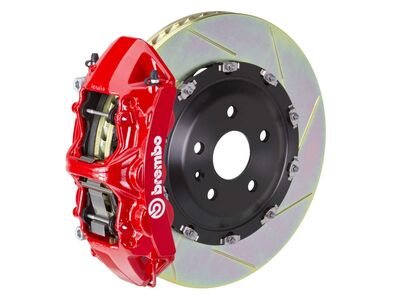Brembo 1N2.9007A2 GT Red 6-Piston Front Big Brake Kit 380mm TY1 Slotted for 2006-2008 Audi RS4 (B7) / Brembo 1N2.9007A2 6-Piston Front Big Brake Kit