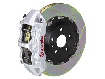 Brembo 1N2.9040A3 GT Silver 6-Piston Front Big Brake Kit 380mm TY1 Slotted for 2012-2014 CLS350 / Brembo 1N2.9040A3 6-Piston Front Big Brake Kit