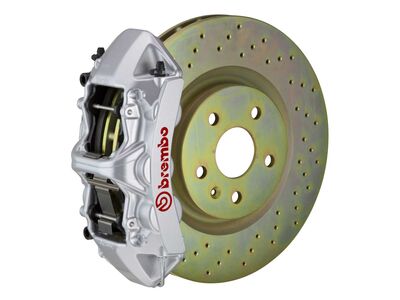 Brembo 1N4.8001A3 GT Silver 6-Piston Front Big Brake Kit 355mm Drilled for 2010-2015 Camaro / Brembo 1N4.8001A3 6-Piston Front Big Brake Kit