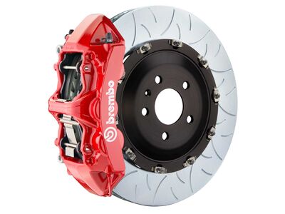 Brembo 1ND.8018A2 GT 350mm Red 6-Piston Front Big Brake Kit TY3 Slotted for 1999-2007 Lancer Evo / Brembo 1ND.8018A2 6-Piston Front Big Brake Kit