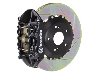 Brembo 1P2.8002A1 GT Black 4-Piston Front Big Brake Kit 345mm TY1 Slotted for 2012-Up FR-S/BRZ/86 / Brembo 1P2.8002A1 4-Piston Front Big Brake Kit