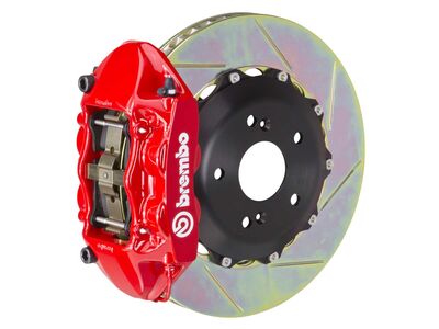 Brembo 1P2.8002A2 GT Red 4-Piston Front Big Brake Kit 345mm TY1 Slotted for 2012-Up FR-S/BRZ/86 / Brembo 1P2.8002A2 4-Piston Front Big Brake Kit