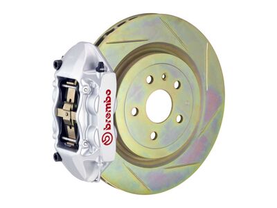 Brembo 1P5.7001A3 GT Silver 4-Piston Front Big Brake Kit 336mm TY1 Slotted for 2008-2013 Volvo C30 / Brembo 1P5.7001A3 4-Piston Front Big Brake Kit