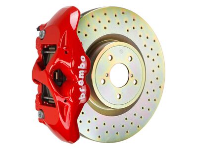 Brembo 1S4.6001A2 GT Red 4-Piston Front Big Brake Kit 326mm Drilled for 2002-2014 Impreza/WRX/Legacy / Brembo 1S4.6001A2 4-Piston Front Big Brake Kit