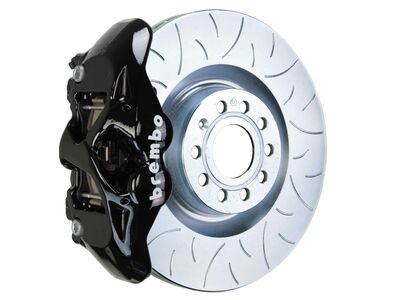 Brembo 1S5.8001A1 GT 345mm Black 4-Piston Front Big Brake Kit TY3 Slotted for 2007-2015 TT/TTS / Brembo 1S5.8001A1 4-Piston Front Big Brake Kit