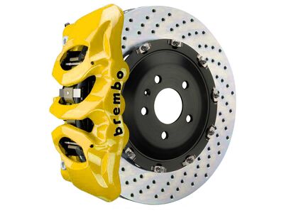 Brembo 1T1.9022A5 GT Yellow 6-Piston Front Big Brake Kit 380mm Drilled for 2018-Up X3/X4 / Brembo 1T1.9022A5 6-Piston Front Big Brake Kit