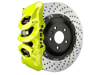 Brembo 1T1.9033A7 GT Fluor-Yellow 6-Piston Front Big Brake Kit 380mm Drilled 2020-Up Tesla Model Y / Brembo 1T1.9033A7 6-Piston Front Big Brake Kit