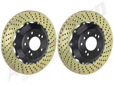 Brembo 201.8002A GT 355mm Drilled Rotor Upgrade Kit for 2003-2010 Viper / Brembo 201.8002A Rear Drilled Rotor Upgrade Kit