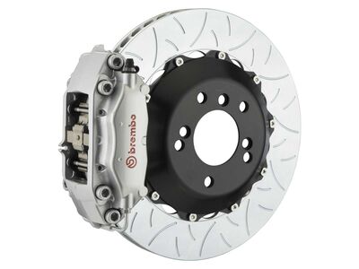 Brembo 2C3.8006A3 GT 345mm Silver 4-Piston Rear Big Brake Kit TY3 Slotted for 2000-2006 BMW X5 (E53) / Brembo 2C3.8006A3 4-Piston Rear Big Brake Kit