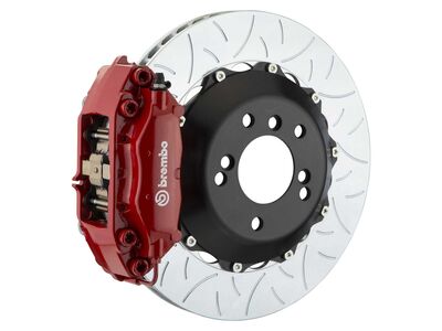 Brembo 2C3.8020A2 GT 345mm Red 4-Piston Rear Big Brake Kit TY3 Slotted for 2005-2013 Corvette C6 / Brembo 2C3.8020A2 4-Piston Rear Big Brake Kit