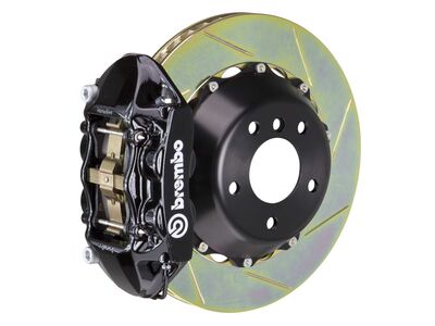 Brembo 2P2.9014A1 GT Black 4-Piston Rear Big Brake Kit 380mm TY1 Slotted for 2009-2017 S4/S5 / Brembo 2P2.9014A1 4-Piston Rear Big Brake Kit