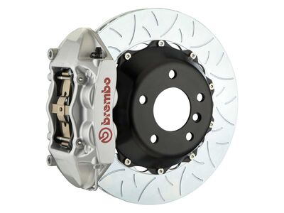 Brembo 2P3.8022A3 GT 345mm Silver 4-Piston Rear Big Brake Kit TY3 Slotted for 2008-2013 135i / Brembo 2P3.8022A3 4-Piston Rear Big Brake Kit