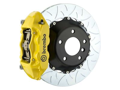 Brembo 2P3.8065A5 GT 345mm Yellow 4-Piston Rear Big Brake Kit TY3 Slotted for 2022-Up Subaru WRX / Brembo 2P3.8065A5 4-Piston Rear Big Brake Kit