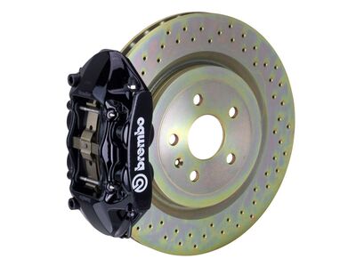 Brembo 2P4.8001A1 GT Black 4-Piston Rear Big Brake Kit 365mm Drilled for 2010-2015 Camaro / Brembo 2P4.8001A1 4-Piston Rear Big Brake Kit