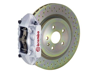 Brembo 2P4.8001A3 GT Silver 4-Piston Rear Big Brake Kit 365mm Drilled for 2010-2015 Camaro / Brembo 2P4.8001A3 4-Piston Rear Big Brake Kit