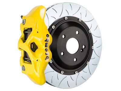 Brembo 2S3.9011A5 GT 380mm Yellow 4-Piston Rear Big Brake Kit TY3 Slotted for 2016-21 LC/LX570 / Brembo 2S3.9011A5 4-Piston Rear Big Brake Kit