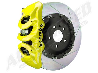 Brembo 2T3.9003A7 GT 380mm Fluor-Yellow 6-Piston Rear Big Brake Kit TY3 Slotted 2020-Up Corvette C8 / Brembo 2T3.9003A7 6-Piston Rear Big Brake Kit