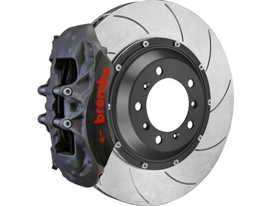 Brembo 3KC.8077AZ Front 6-Piston Forged Big Brake Kit 355mm T5 Slotted Zinc for 1997-2012 Porsche / Brembo 4KC.8027A Rear Brake Kit