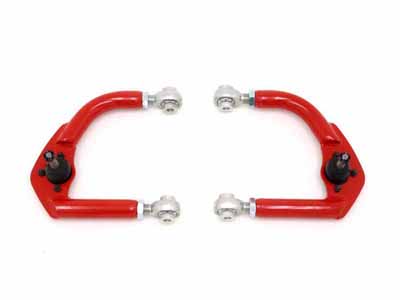 BMR AA004R Upper A-Arms, Adjustable With Rod Ends, Red for 1993-2002 F-Body / BMR AA004R Adjustable Upper A-Arms