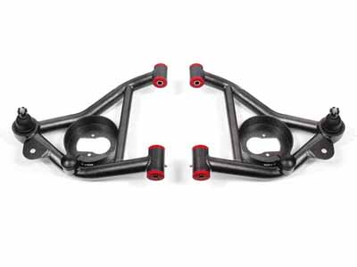 BMR AA008H Lower A-Arms, Non-Adj With Poly Bushings, W/ Spring Pocket, Black for 1982-1992 F-Body / BMR AA008H Non-Adjustable Lower A-Arms