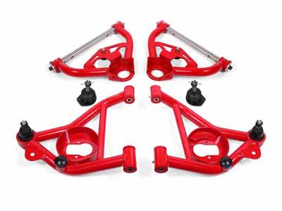 BMR AA030R A-Arm Kit, Upper (AA012R) And Lower (AA011R), Red for 1978-1987 G-Body / BMR AA030R Upper & Lower A-Arm Kit