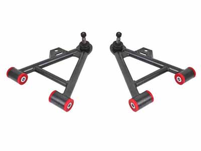 BMR AA038H Lower A-Arms, Coilover, Non-Adjust, Poly, Tall Ball Joint, Black for 1979-1993 Mustang / BMR AA038H Non-Adjustable Lower A-Arms