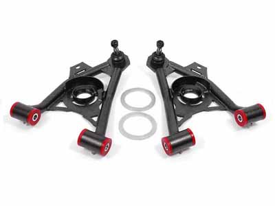 BMR AA043H Lower A-Arms, Spring Pocket, Non-Adj W/Poly, Tall Ball Joint, Black for 1994-2004 Mustang / BMR AA043H Non-Adjustable Lower A-Arms