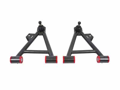 BMR AA044H Lower A-Arms, Coilover, Non-Adjust, Poly, Tall Ball Joint, Black for 1994-2004 Mustang / BMR AA044H Non-Adjustable Lower A-Arms