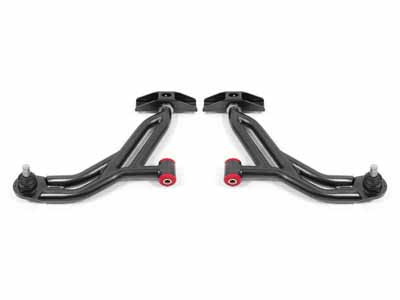 BMR AA750H Lower A-Arms, Non-Adj W/Poly/Delrin, 18mm Std Ht Ball Joint, Black for 2005-2009 Mustang / BMR AA750H Non-Adjustable Lower A-Arms