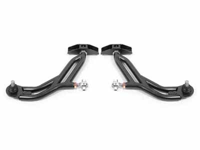 BMR AA751H Lower A-Arms, Adj, Delrin/Rod End, 18mm Std Ht Ball Joint, Black for 2005-2009 Mustang / BMR AA751H Adjustable Lower A-Arms